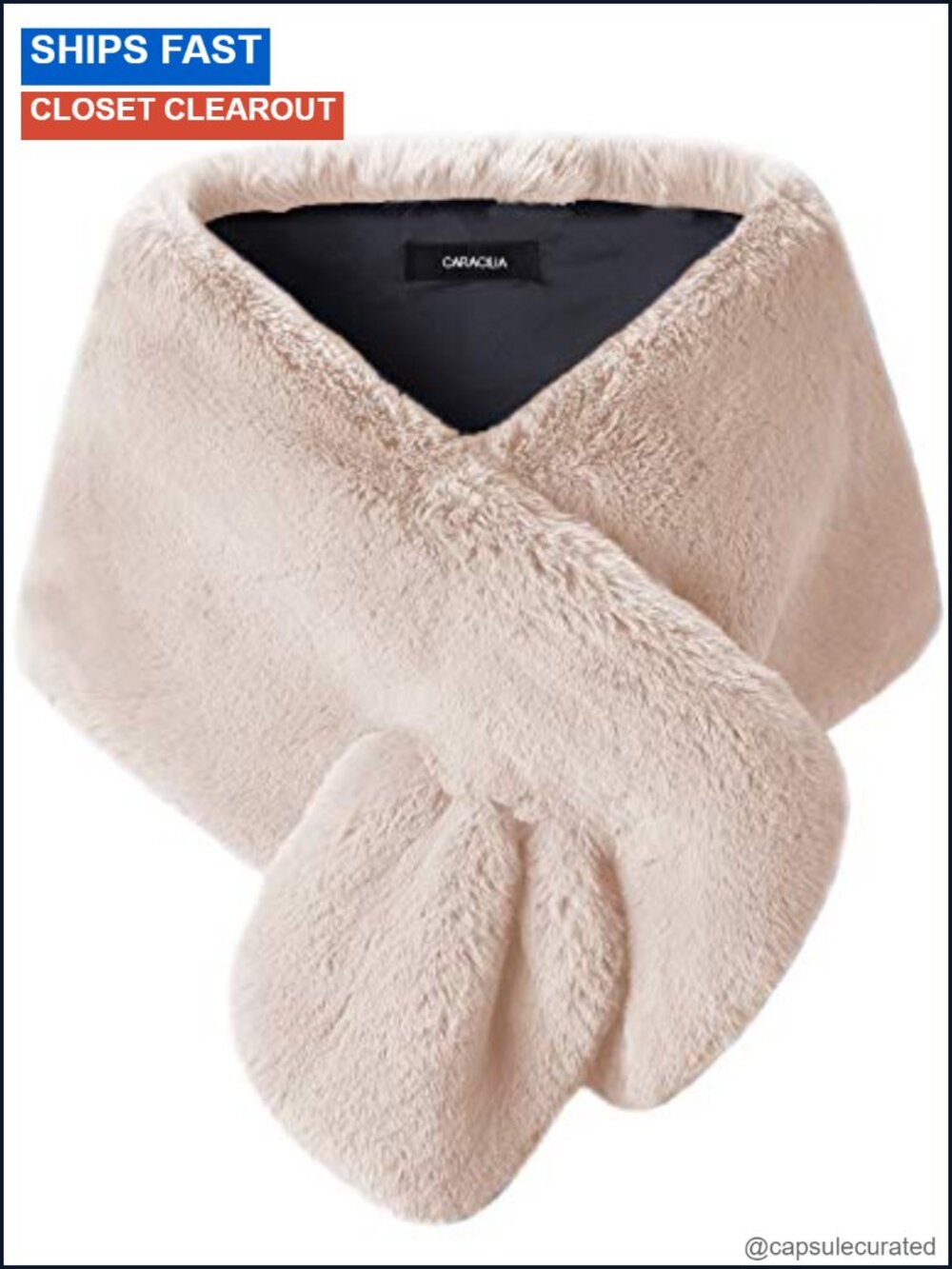 Luxury Faux Fur Wrap Shawl Cape Stole for Wedding Party